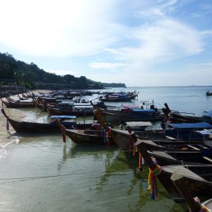 Long-tail boats - Tonsai Bay