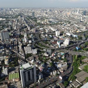 Vue panoramique de Bangkok - depuis le 84ème étage du Baiyoke Sky Hotel