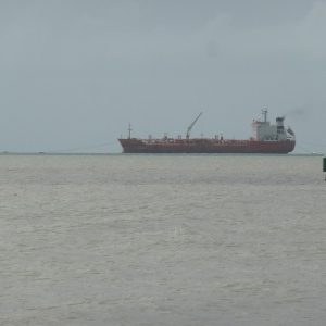 Cargo au large de Belize City