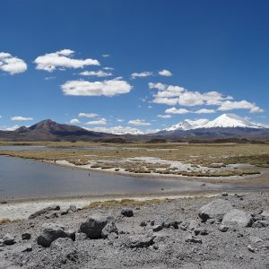 Volcans Parinacota et Pomerane 