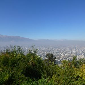 Panorama sur Santiago depuis le Cerro San Cristobal 