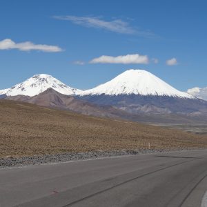 Volcans Parinacota et Pomerane