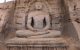 Bouddha assis taillé dans la pierre Polonnaruwa Sri Lanka